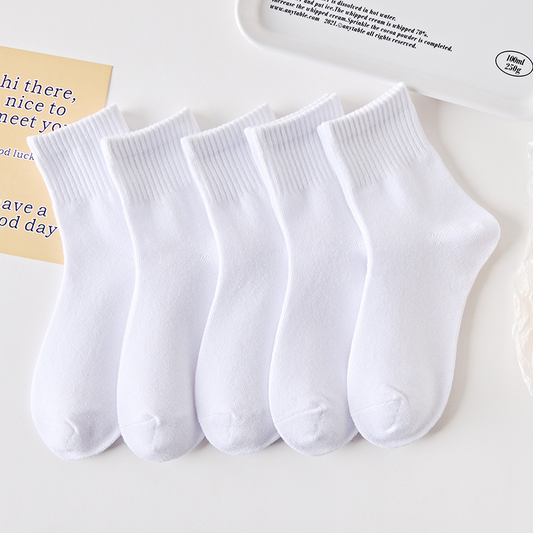 Toddler Fresh White Socks (Six Pack)